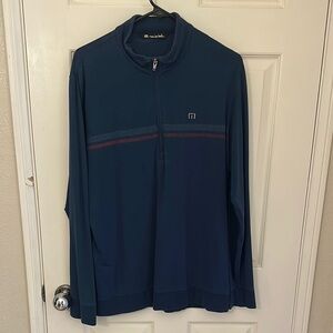 Travis Mathew Navy Quarter-Zip Pullover